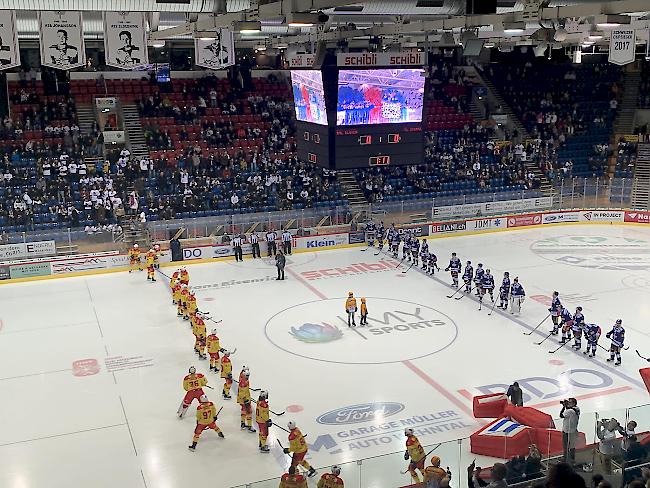 Der HC Siders am Dienstagabend zu Gast beim EHC Kloten, der bei diesem Heimspiel sein 85-Jahr-Jubiläum feierte.