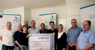 Novelis Siders spendet der &laquo;Fondation Enfants Papillons&raquo; in Sitten 10'000 Franken.