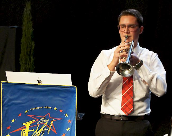 Cédric Ritler aus dem Lötschental gelang am Samstag am 25. Solistenwettbewerb das Double.