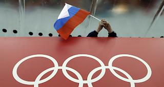 Ausgeschlossen. Die russische Flagge wird an den kommenden Olympischen Spielen nicht gehisst.