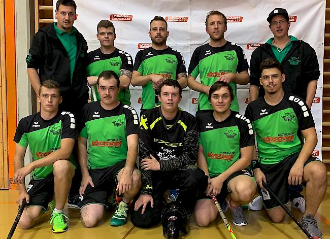 Dank zwei Siegen belegt Pfynwald den 2. Platz in der Gruppe B der Oberwalliser Unihockeymeisterschaft.