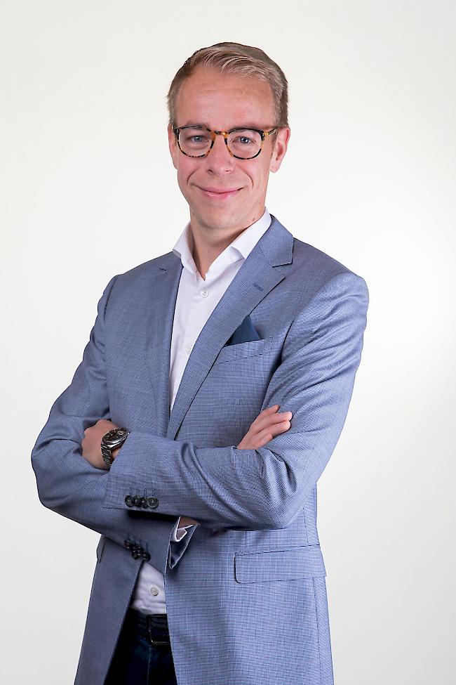 Florian Piasenta soll neuer Präsident der FDP Wallis werden.