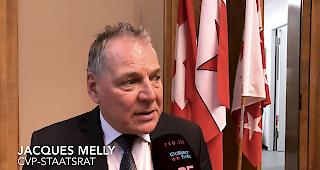 Musste sich im Kantonsparlament viel Kritik an seiner Departementsf&uuml;hrung anh&ouml;ren: Staatsrat Jacques Melly.