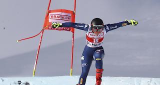 Die Italienerin Sofia Goggia gewinnt de Super-G von St. Moritz vor ihrer Landsfrau Federica Brignone und der US-Amerikanerin Mikaela Shiffrin.