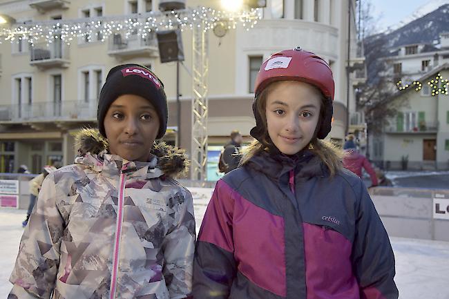 Merwa Saad (12) und Chiara Moscettieri (11), Brig.  