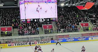 Die Schweizer Nationalmannschaft besiegte Russland mit 8:2.