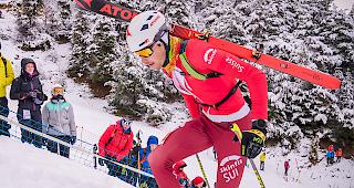 <b>Steil nach oben.</b> Iwan Arnold feiert in Aussois einen weiteren Weltcup-Sieg in einem Sprintrennen.