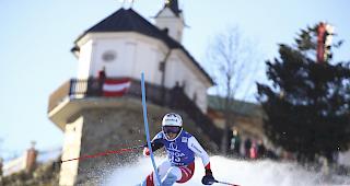 Michelle Gisin f&auml;hrt beim Slalom in Lienz auf den dritten Rang. H&ouml;her war sie in dieser Disziplin noch nie klassiert.