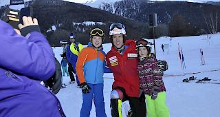 Fotos mit Ramon - wenns sein muss auf den Knien.