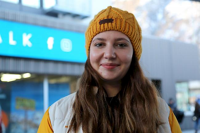 Lena Bauer feiert in Saas-Fee.