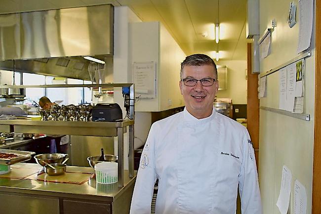 Ibraim Salzmann Pereira. Koch im Restaurant Staldbach, Visp.