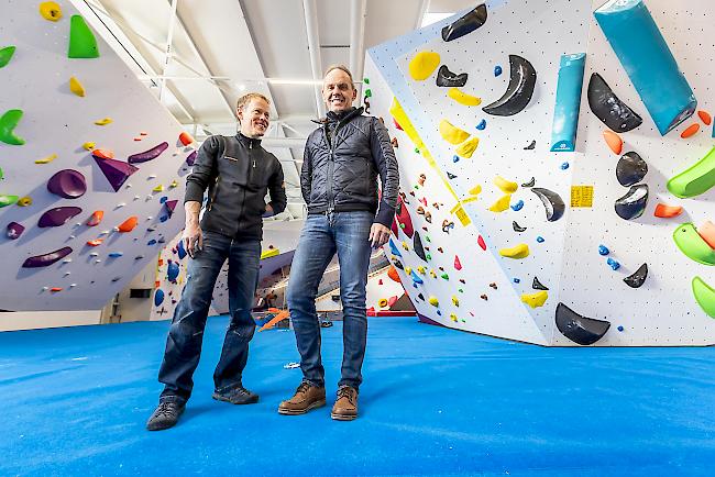 Bereit. Geschäftsleiter Lionel Clerc (links) mit Inhaber und Investor André Andenmatten. 