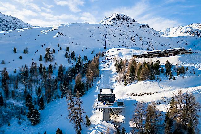 Der neue 6er-Sessellift Bendolla-Col du Pouce.