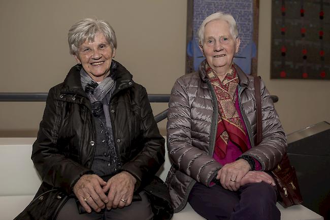 Thildy Werlen (85) und Albina Schmid (90), Visp. 