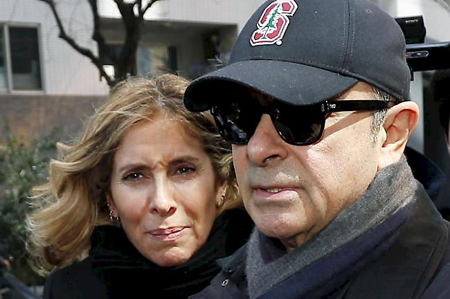 Nach seiner Flucht hatte die japanische Staatsanwaltschaft einen Haftbefehl gegen Ghosns Frau Carole erwirkt. 