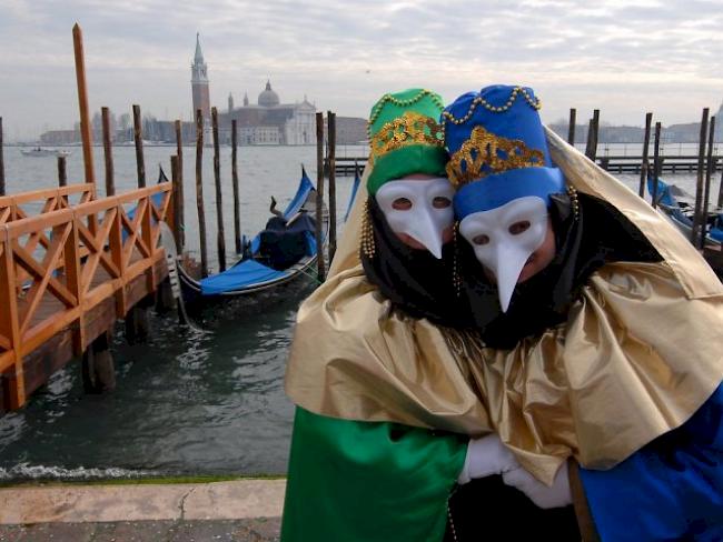 Am traditionellen «Carnevale di Venezia» tummeln sich in der Lagunenstadt bis zu 130