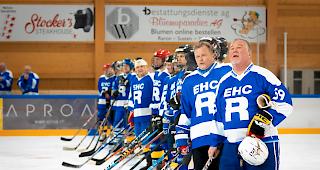 Urgesteine des EHC Raron vor dem Legenden-Match.