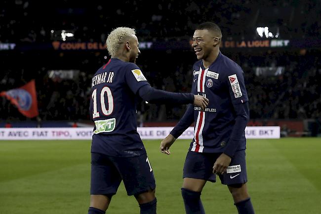 Die beiden Offensivkünstler Neymar und Mbappé könnten sich eine Teilnahme am olympischen Fussballturnier in Tokio vorstellen.
