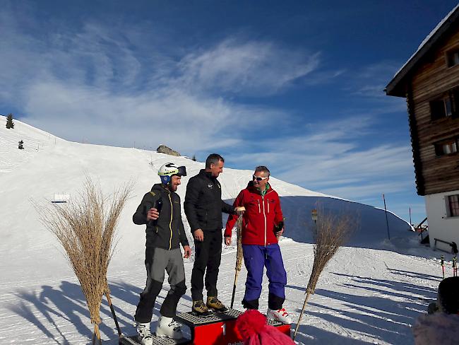 Robert Zuber siegte in der Kategorie Herren III beim Belalp-Derby vor Didier Jossen und Armin Ruppen.