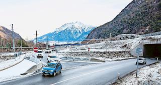 F&uuml;r eine h&ouml;here Sicherheit. Die Linienf&uuml;hrung der Autobahnausfahrt wurde angepasst.