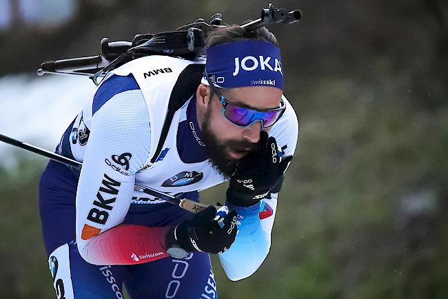 Benjamin Weger erreicht beim WM-Verfolgungsrennen in Antholz nur den 59. Rang.