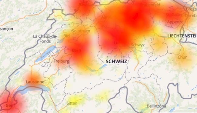 <b>Störungen.</b> Wie das Wallis waren heute Vormittag auch weite Teile der restlichen Schweiz von Telefon-Störungen betroffen.