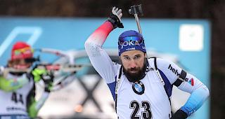 Benjamin Weger kann sich beim Verfolgungsrennen in Ruhpolding nicht steigern
und erreicht den 34. Rang. (Archivbild)