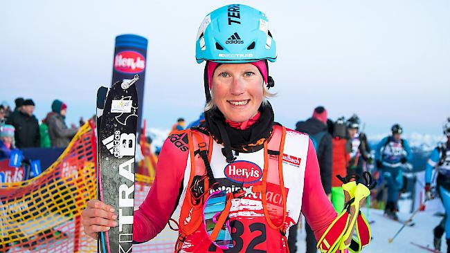 Victoria Kreuzer siegt beim Mountain Attack in Saalbach-Hinterglemm im Verticalrennen.