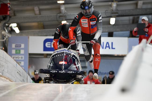 Michael Kuonen verpasst das Podest im Europacup in Sigulda nur um eine Hundertstel. (Archivbild)