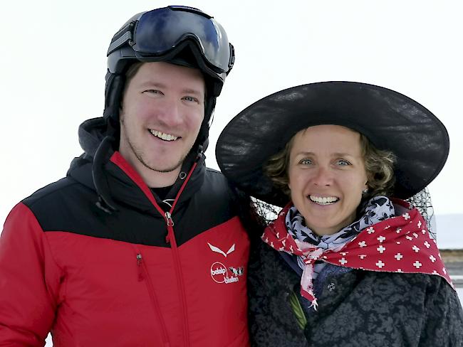 Joachim Manz (33), Gampel, und Debi Schwitter (40), Naters.