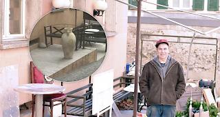 Michel Villa hat seine Amphore (kl. Bild) wiedergefunden.