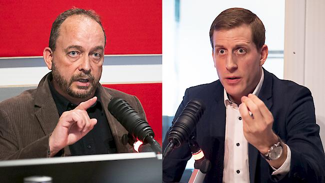 Vom Bund geförderter Wohnungsbau: SPO-Grossrat Gilbert Truffer (links) und CSPO-Verfassungsrat Flavio Schmid in der Debatte.