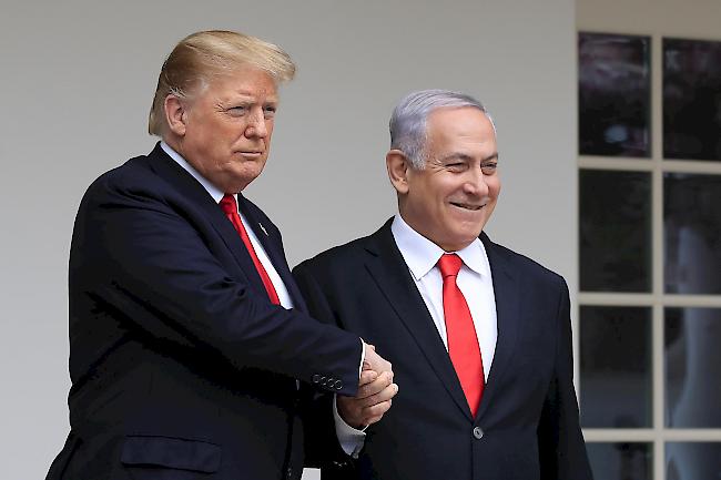 Trump will seinen Friedensplan für den Nahen Osten am Dienstag veröffentlichen. Direkt im Anschluss daran will er Netanjahu im Weissen Haus empfangen. (Archivbild)