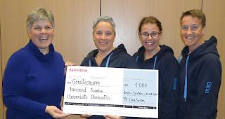 Die Ger&auml;teturngruppe Leuk-Susten sammelt Geld f&uuml;r humorvolle Momente auf der Kinderabteilung im Spital Visp.