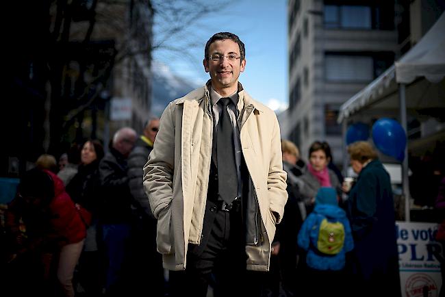 Daddy cool. Frédéric Favre ist während seiner Amtszeit als Staatsrat Vater geworden; was sehr selten vorkommt im Wallis.