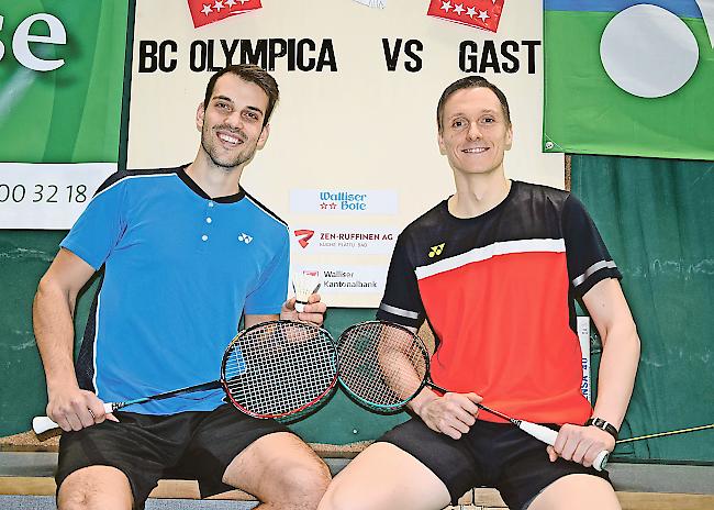 Bereit für das Finalturnier: Spieler Yoann Freysinger (l.) und OK-Chef Kai Waldenberger.