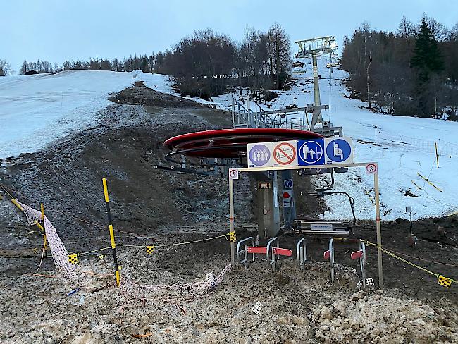 Ein Murgang beschädigte die Talstation der Sportbahnen Eischoll.