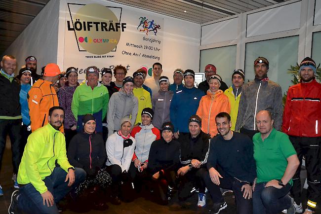 Start zum ersten Training beim neuen „Loifträff Olympica“.