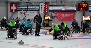In der Ischi Arena in Brig zeigten die Rollstuhlsportler hochstehenden Curlingsport.
