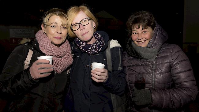 Astrid Abgottspon (56), Steg, Eliane Murmann (52), Gampel, und Daniela Imboden (52), Steg.