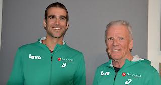 Pascal Zenklusen (links) ist Nachfolger von Kurt Kuonen als Pr&auml;sident des Laufsportverbands Oberwallis.