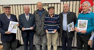 An der GV der Walliser Veteranen in Gr&ocirc;ne wurden sieben Sch&uuml;tzen als Ehrenveteranen geehrt.