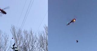 Spektakul&auml;re Video-Aufnahmen eines Lesereporters zeigen die Evakuation vom Dienstag.