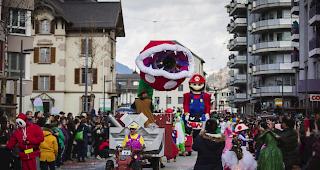 Impressionen vom Oberwalliser Fasnachtsumzug in Glis.