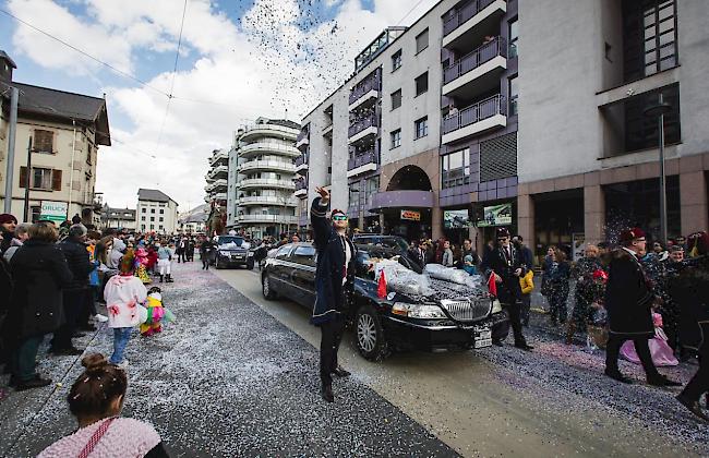 Impressionen vom Oberwalliser Fasnachtsumzug in Glis.