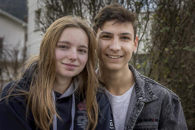 Nathalie Schmid (14), Susten, Fabrice Kalbermatter (16), Steg. 
