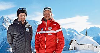 Engagiert. OK-Vizepr&auml;sident Rafael Imhof (links) und OK-Pr&auml;sident Martial Minnig arbeiten mit zahlreichen weiteren Helfern  seit mehr als einem Jahr auf den Grossevent Swiss Snow  Happening hin.Foto mengis media