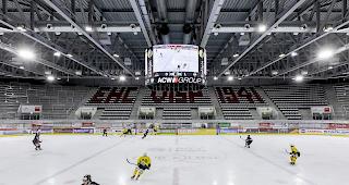 Aufgrund der Verordnung des Bundesrates vom Freitagmorgen fand das 5. Playoffspiel zwischen Visp und Thurgau in einer LONZA-Arena statt.