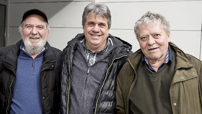 Jean-Claude Rigert (71), Turtmann, Jean-Claude Brunner (55), Salgesch, Lothar Varonier (68), Varen. 