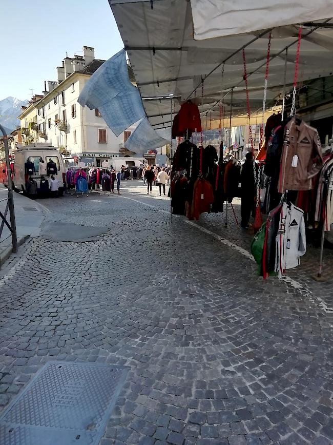 Kaum Besucher. Der Markt in der Innenstadt gilt eigentlich als beliebtes Ausflugsziel.